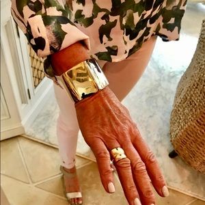 ASH & Ames 14k Gold Plate Pointed Cuff